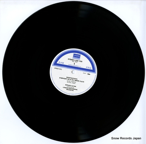 HAITINK, BERNARD shostakovich; symphony no.10 in e aminor L28C-1138
