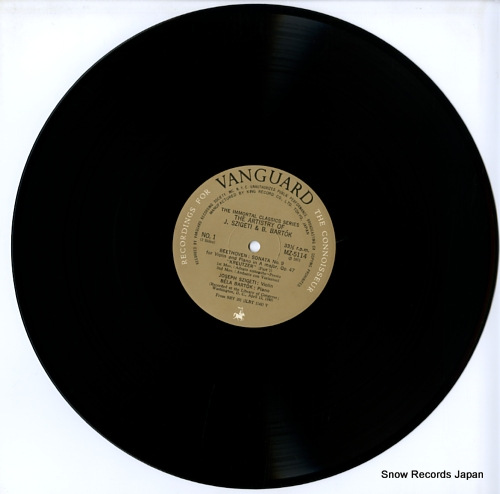 SZIGETI, JOSEPH / BELA BARTOK the artistry of j.szigeti & b.bartok MZ5114