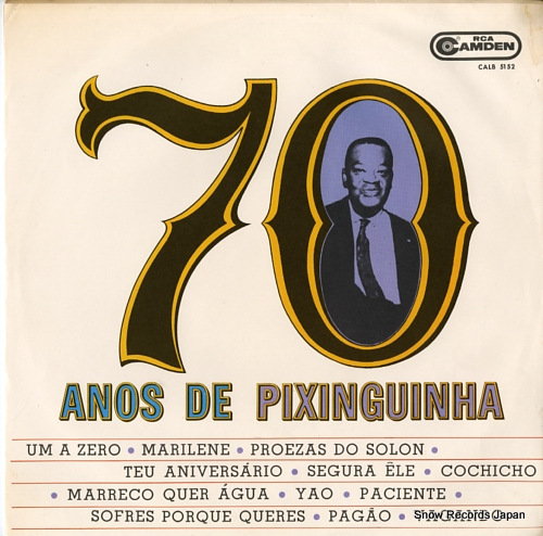 V/A 70 anos de pixinguinha CALB5152 - front cover