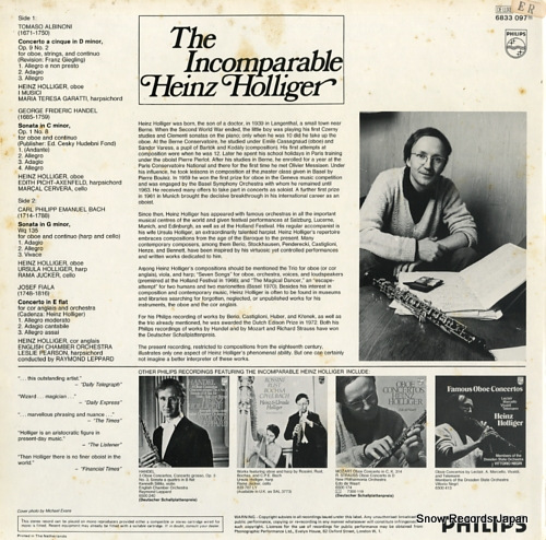 HOLLIGER, HEINZ the incomparable heinz holliger 6833097