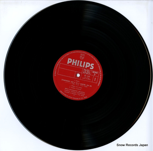 FURTWANGLER, WILHELM brahms; symphony no.4 op.98 PC-5(M) - disc