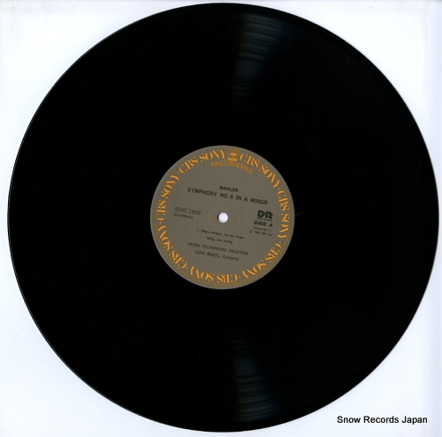 MAAZEL, LORIN mahler; symphony no.6 50AC1669-70