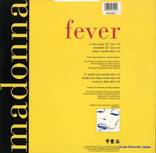 MADONNA fever W0168T