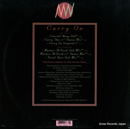 WASH, MARTHA carry on 07863-62367-1 - back cover