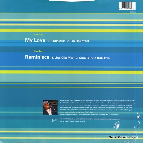 BLIGE, MARY J. my love / reminisce MCST1972