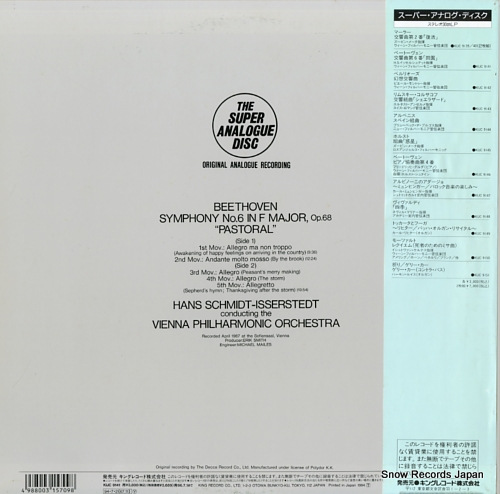 SCHMIDT-ISSERSTEDT, HANS beethoven; symphony no.6 in f major,