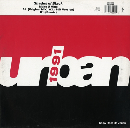 SHADES OF BLACK make u mine URBX76 - front cover