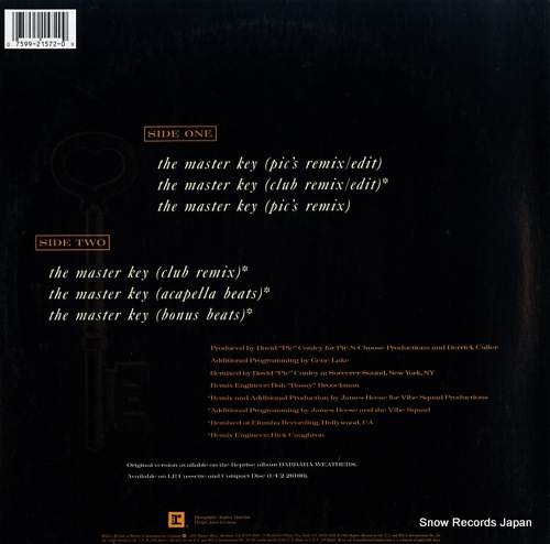 WEATHERS, BARBARA the master key 0-21572