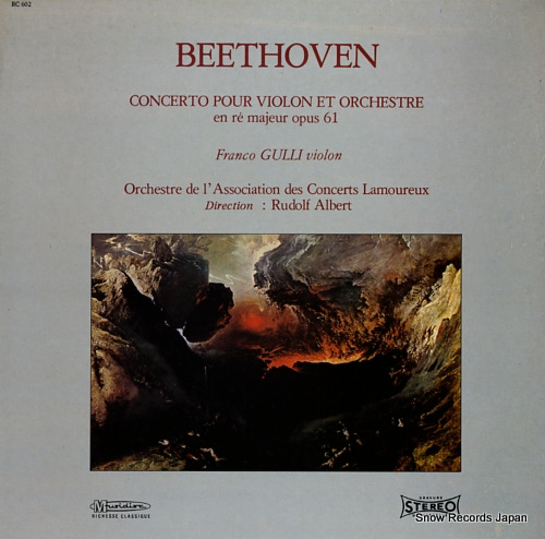 GULLI, FRANCO beethoven; concerto pour violon et orchestre RC602