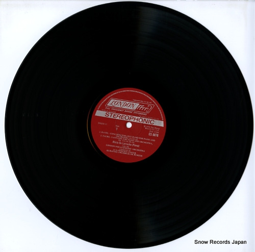 LARROCHA, ALICIA DE ravel; concerto for the left hand piano concerto CS6878
