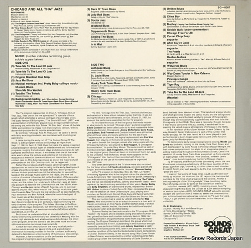V/A chicago and all that jazz SG-8007