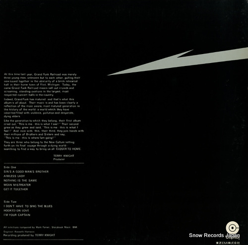 GRAND FUNK RAILROAD closer to home CP-80001