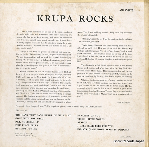 KRUPA, GENE krupa rocks MGV-8276