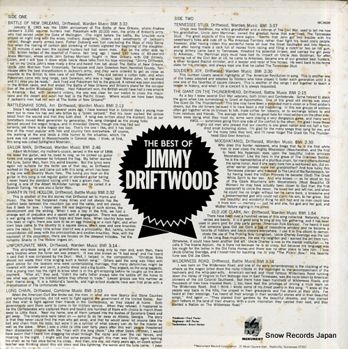 ߡɥեȥå the best of jimmy driftwood MC6639