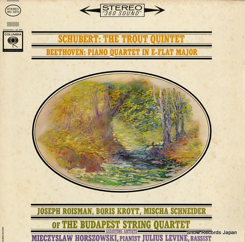 BUDAPEST STRING QUARTET, THE schubert; the trout quintet MS6473