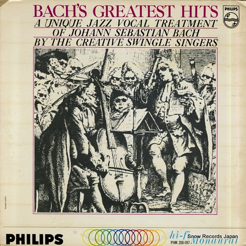SWINGLE SINGERS, THE bach's greatest hits PHM200-097 - front cover