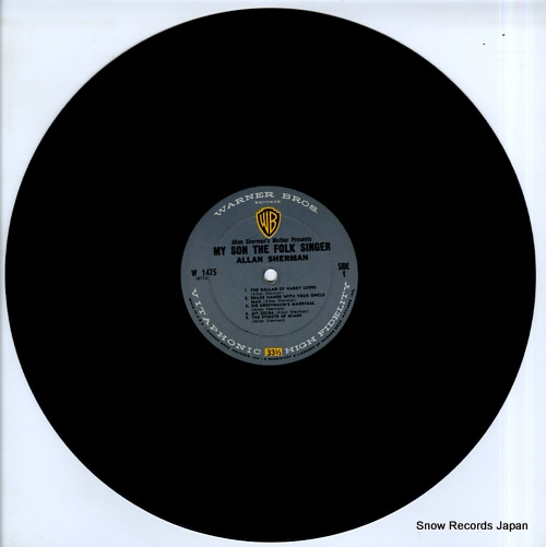 SHERMAN, ALLAN my son, the folk singer W1475 - disc