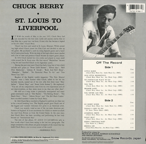 BERRY, CHUCK st. louis to liverpool CH-9186