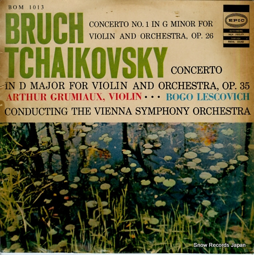 GRUMIAUX, ARTHUR bruch / tchaikovsky; violin concerto BOM1013