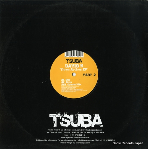 K, DAVID three arches ep part 2 TSUBA014 - back cover
