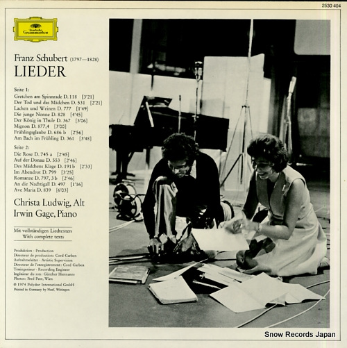 LUDWIG, CHRISTA schubert; lieder 2530404
