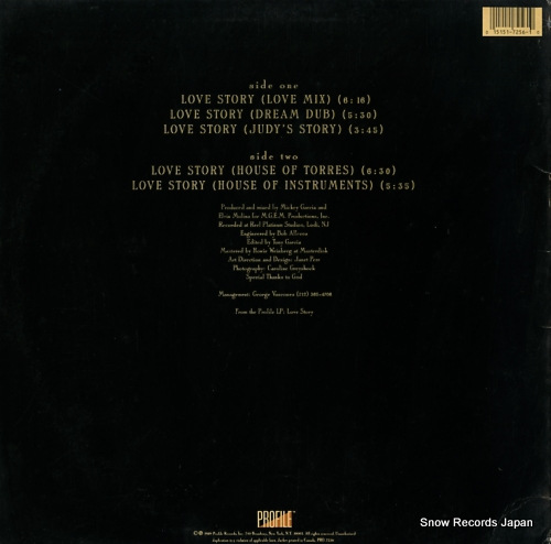 TORRES, JUDY love story PRO-7256 - back cover