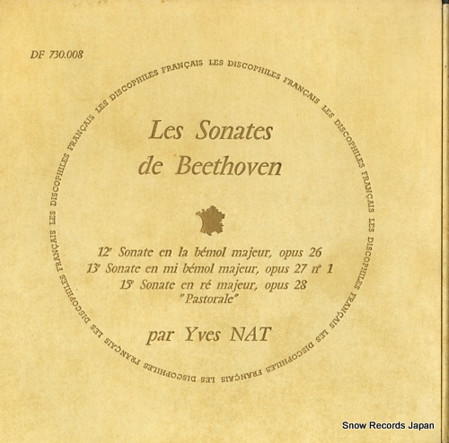 NAT, YVES beethoven; les sonates de beethoven no.12/no.13/no.15 DF730.008
