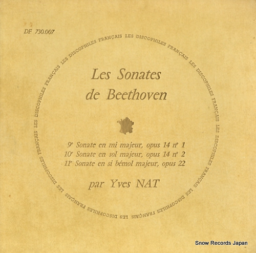 NAT, YVES beethoven; les sonates de beethoven no.9/no.10/no.11 DF730.007