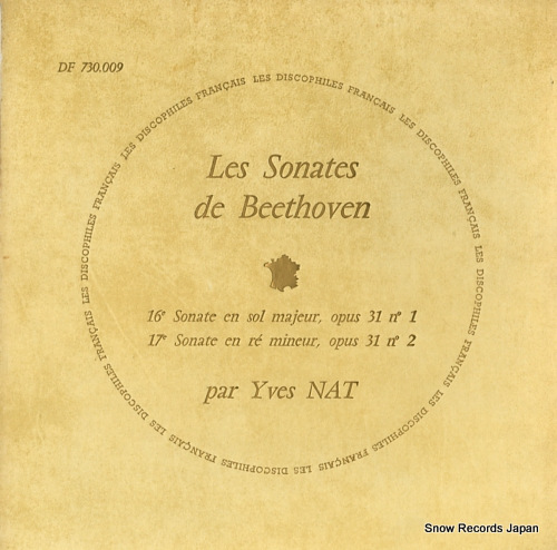 NAT, YVES beethoven; les sonates de beethoven no.16/no.17 DF730.009