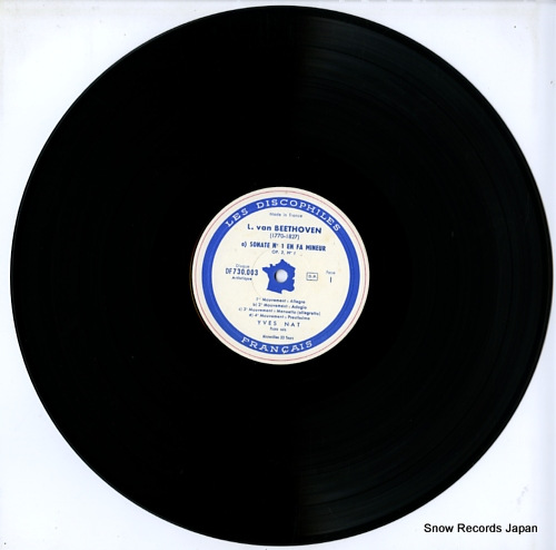 NAT, YVES beethoven; les sonates de beethoven no.1/no.2 DF730.003