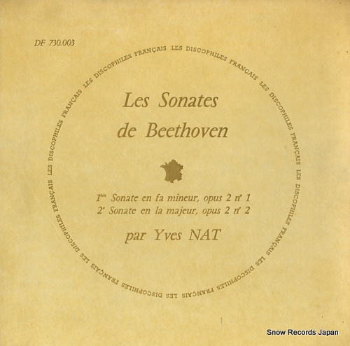 NAT, YVES beethoven; les sonates de beethoven no.1/no.2 DF730.003