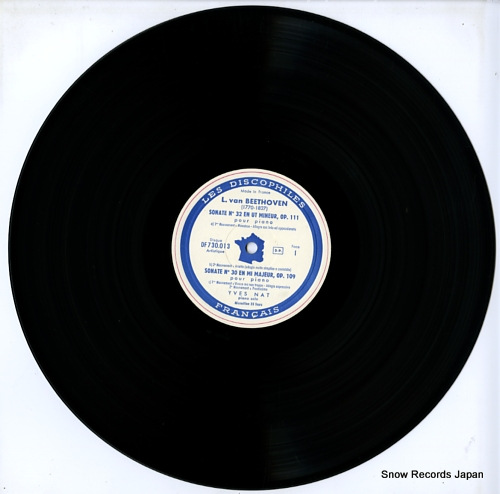 NAT, YVES beethoven; les sonates de beethoven no.30/no.31/no.32 DF730.013
