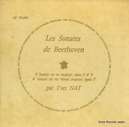 NAT, YVES beethoven; les sonates de beethoven no.3/no.4 DF730.004