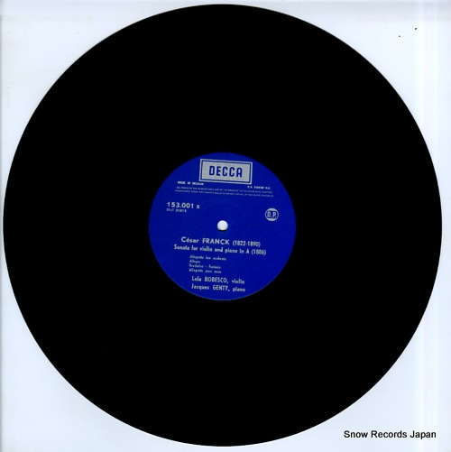 BOBESCO, LOLA franck / lekeu; sonatas for violin and piano 153.001