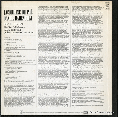 BARENBOIM, DANIEL / JACQUELINE DU PRE beethoven the five cello sonatas SCB-3823