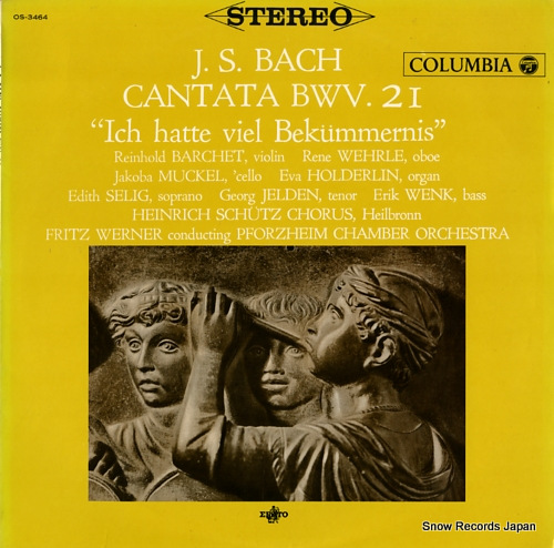 WERNER, FRITZ bach; cantata bwv.21 (ich hatte viel bekummernis) OS-3464