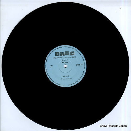 LE GRAND MAITRE FRANCO ET SON TOUT OUISSANT O.K. JAZZ mario CHOC004