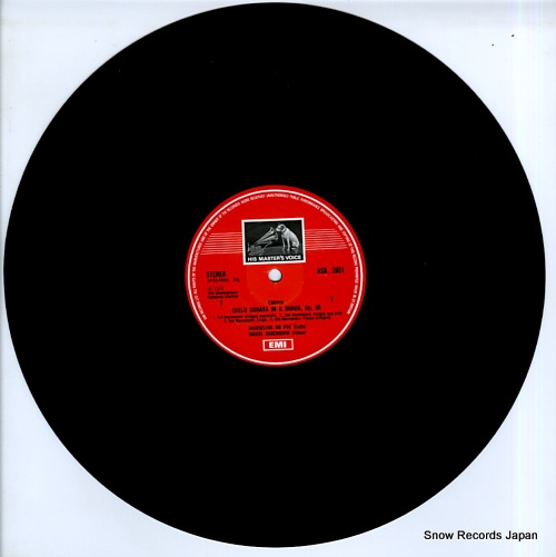 DU PRE, JACQUELINE chopin / franck; cello sonatas ASD2851
