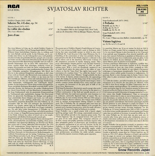 ȥաեƥ rachmaninoff, prokofieff, chopin, ravel AGL1-1279
