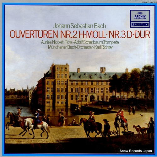 NICOLET, AURELE bach; ouverturen nr.2 h-moll, nr.3 d-dur 2547008 - front cover