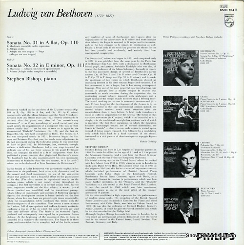 BISHOP, STEPHEN beethoven; piano sonatas op.110 & op.111 6500764