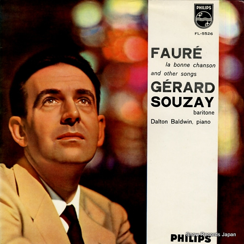 SOUZAY, GERARD faure; la bonne chanson and other songs FL-5526 - front cover