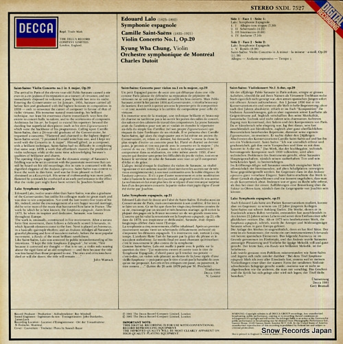 CHUNG, KYUNG-WHA lalo; symphonie espagnole SXDL7527