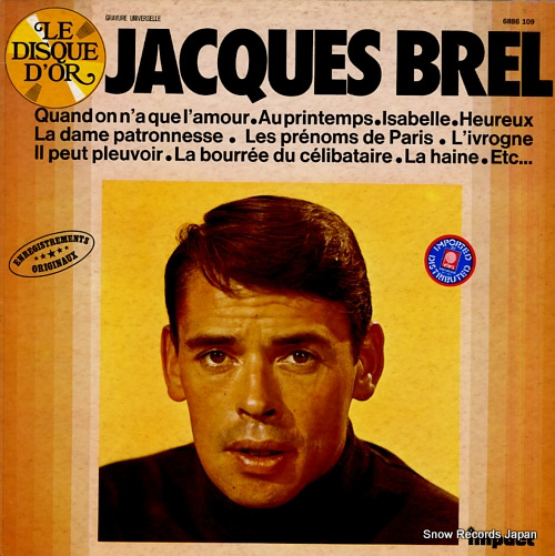 BREL, JACQUES jacques brel 6886109 - front cover