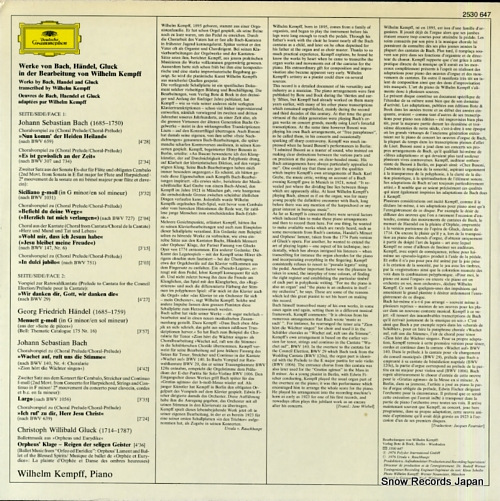 إࡦ werke von bach, handel, gluck 2530647