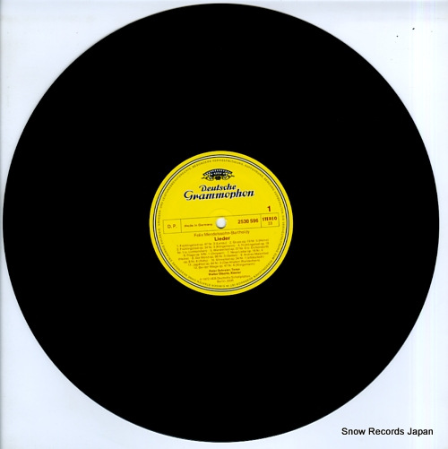 SCHREIER, PETER mendelssohn; lieder 2530596