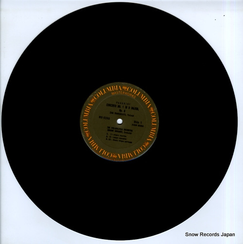 FRANCESCATTI, ZINO paganini; concerto no.1 in d major op.6 MS6268