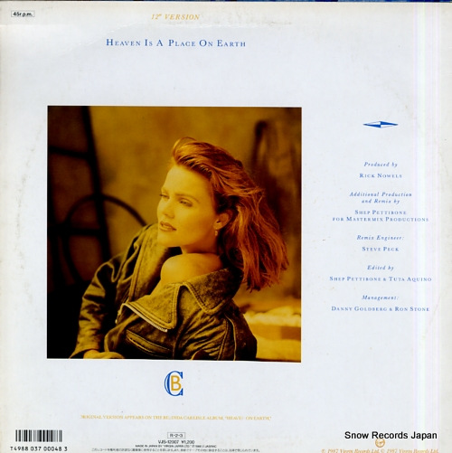 CARLISLE, BELINDA heaven is a place on earth VJS-12007