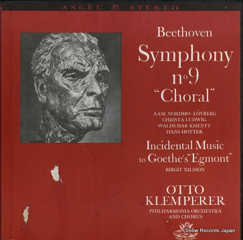 KLEMPERER, OTTO beethoven; symphony no.9