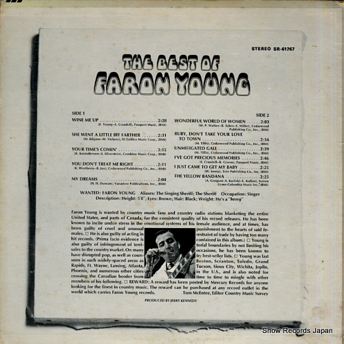 YOUNG, FARON the best of faron young SR-61267